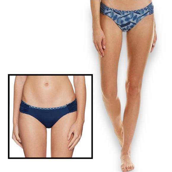 Lucky Brand Nomad Ikat Reversible Side Sash Hipster Bikini Bottom - Picture 8 of 12